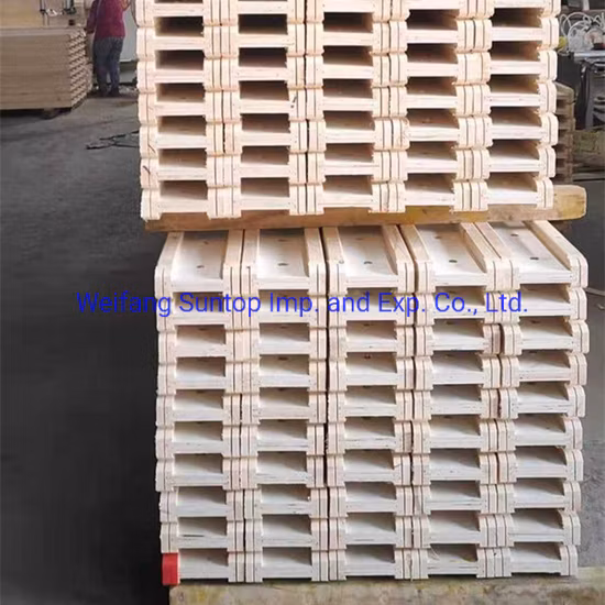 Желтые водоустойчивые деревянные балки конструкции клея H20 WBP фенольные с пластиковой стальной головкой для конструкции